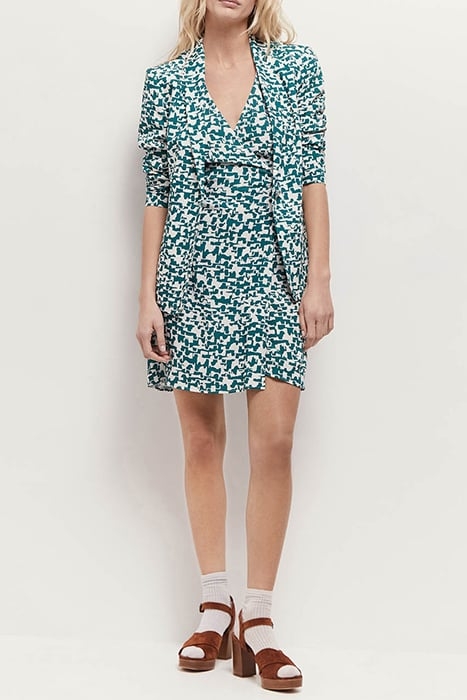 VINNY - ECRU SUIT JACKET WITH URBAN BARK PRINT 3