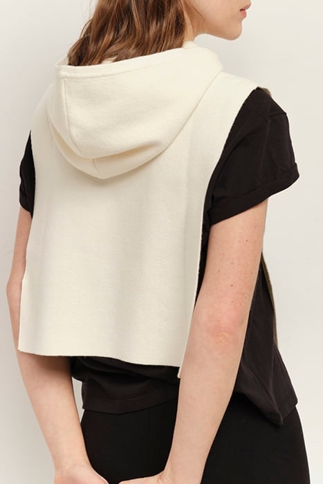 AXEN - ECRU KNITTED HOODED COLLAR 2