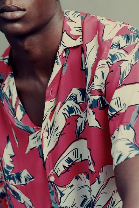 CAYENNE LENZING™ ECOVERO™ PALM-TREE SLIM SHIRT 5