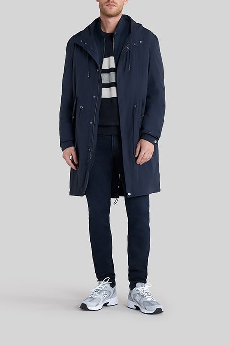 NAVY NYLON PARACHUTE-STYLE 2-IN-1 PARKA 3