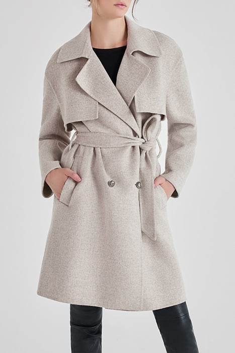 LIGHT TAUPE TRENCH COAT 1
