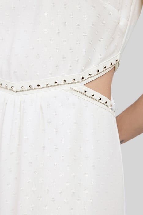 RECYCLED WHITE LONG DRESS 5