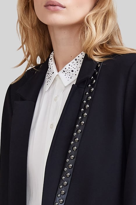 BLACK STUDDED SHORT SUIT JACKET 5