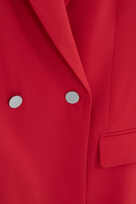 POPPY RED DOUBLE-BREASTED SUIT JACKET 7