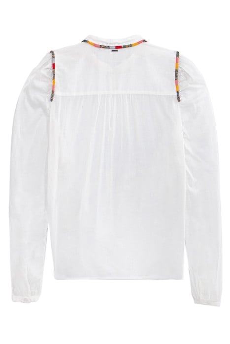 OFF-WHITE BLOUSE WITH ATEBA EMBROIDERY 2