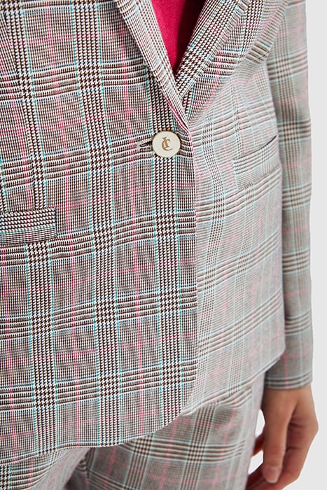BEIGE CHECK SUIT JACKET 6