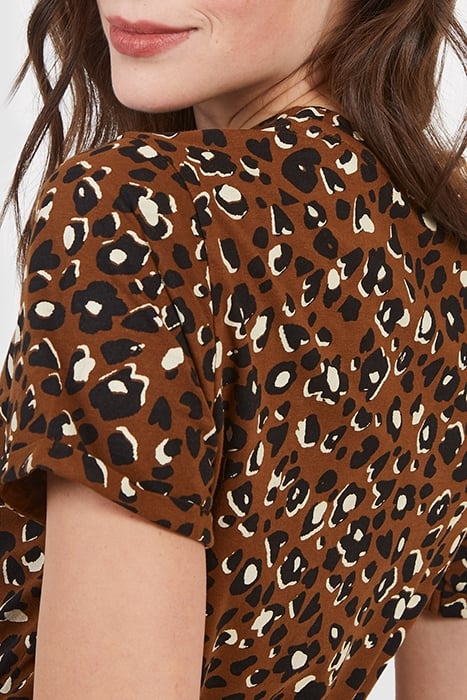CAMEL LEOPARD PRINT DRESS 6