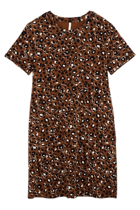 CAMEL LEOPARD PRINT DRESS 2