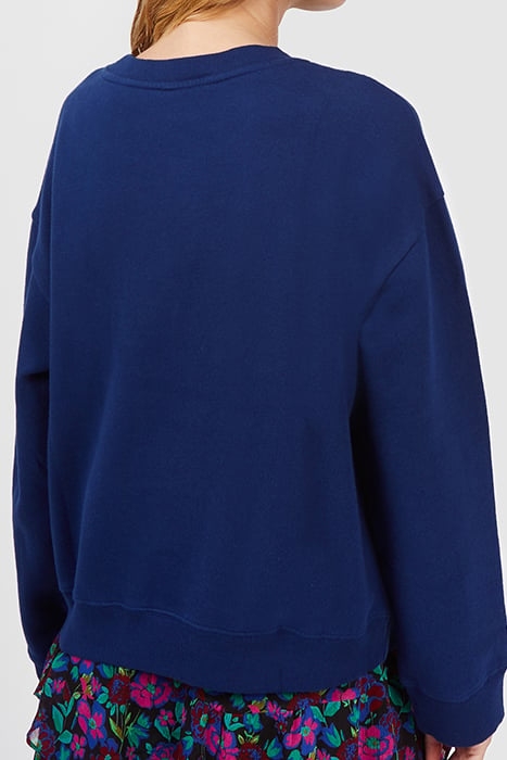 NAVY SWEATSHIRT WITH FLOWER EMBROIDERY 2