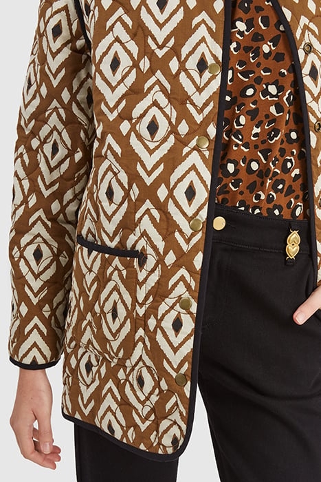 CAMEL/ETHNIC MOTIF REVERSIBLE COAT 8