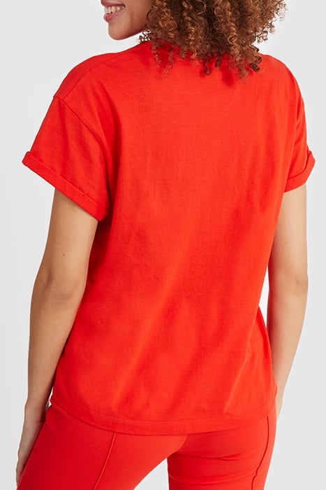 CRIMSON RED T-SHIRT WITH XL SLOGAN 3