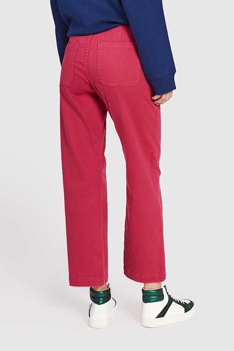 MAGENTA FLARED JEANS 2