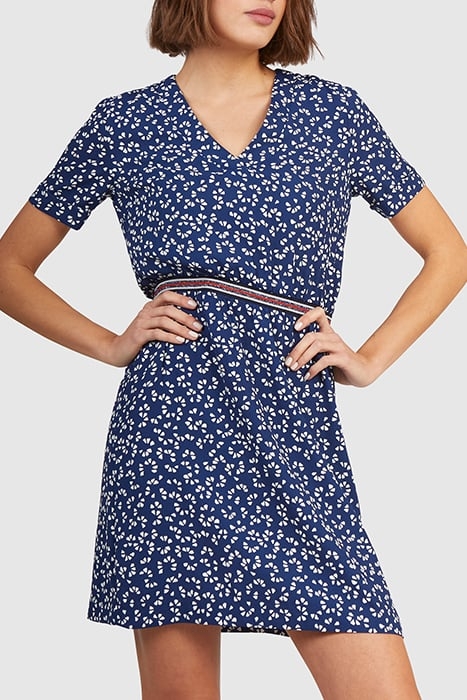 NAVY GRAPHIC PRINT DRESS 1