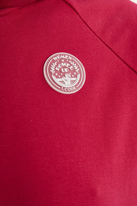 MAGENTA, FRESH PINK AND WHITE HOODIE 6