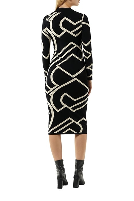 COMMA DRESSES GREY/BLACK 2