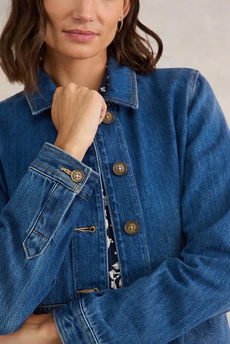 CARRIE DENIM JACKET MID DENIM 6