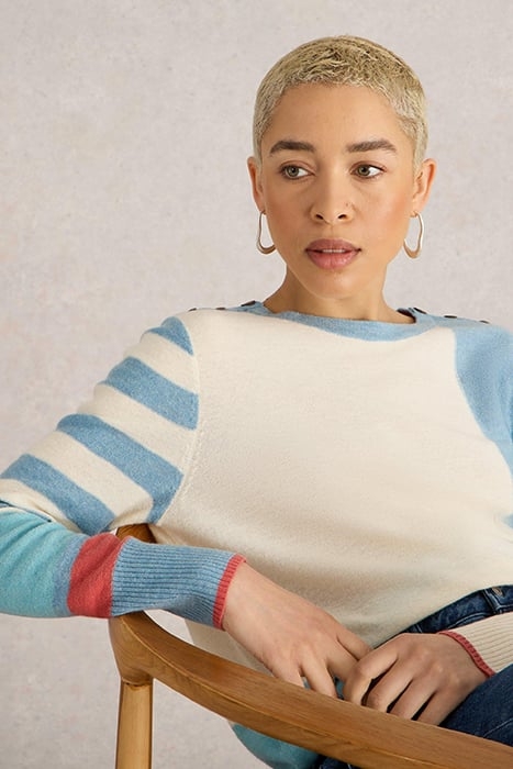 EMMA COLOURBLOCK JUMPER BLUE MULTI 4