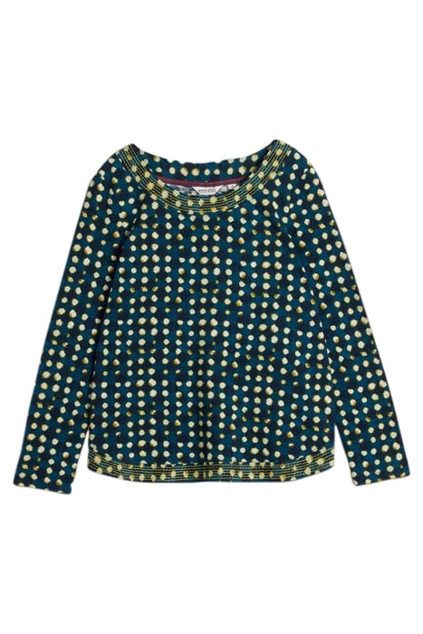 LONG SLEEVE WEAVER TEE BLUE PRINT 3