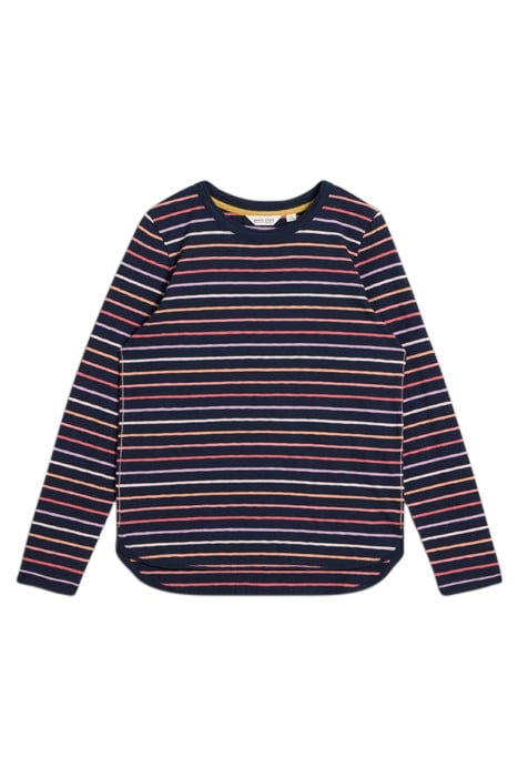 CLARA STRIPE LS TEE NAVY MULTI 4