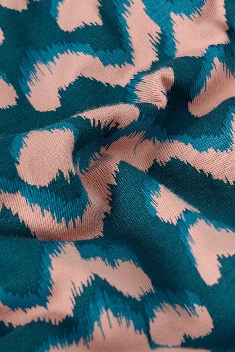 TALLIE JERSEY DRESS TEAL PRINT 6