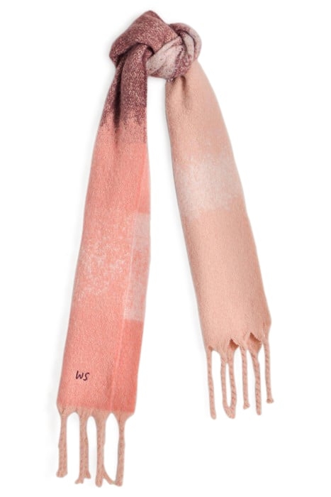 SHELLY SKINNY SCARF PINK MULTI 1