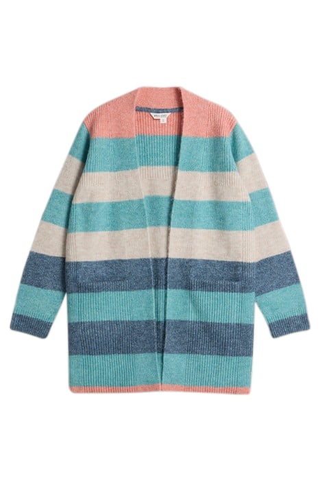 ERIN STRIPE LONGLINE CARDI BLUE MULTI 3