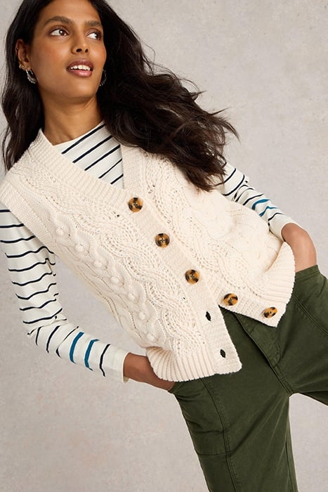 CABLE BUTTON THROUGH TANK LIGHT NATURAL 4