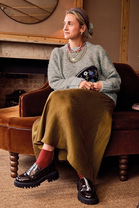 PAIGE PUFF SLEEVE JUMPER MID GREY 7