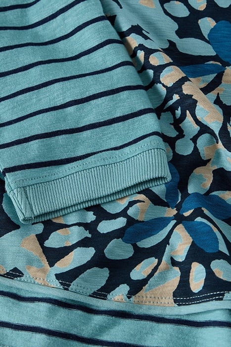 CLARA LS TEE BLUE MULTI 6