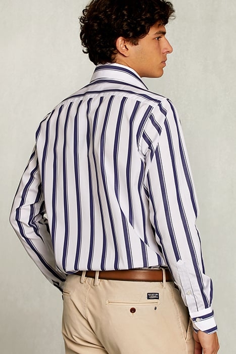 CUSTOM FIT STRIPED SHIRT BLUE/WHITE BLUE 2