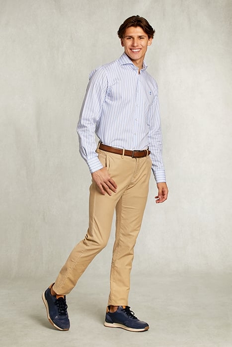 CUSTOM FIT STRIPED SHIRT BLUE/WHITE BLUE 3