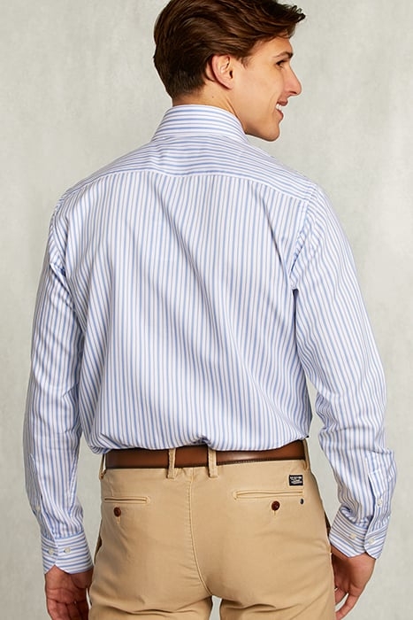 CUSTOM FIT STRIPED SHIRT BLUE/WHITE BLUE 2