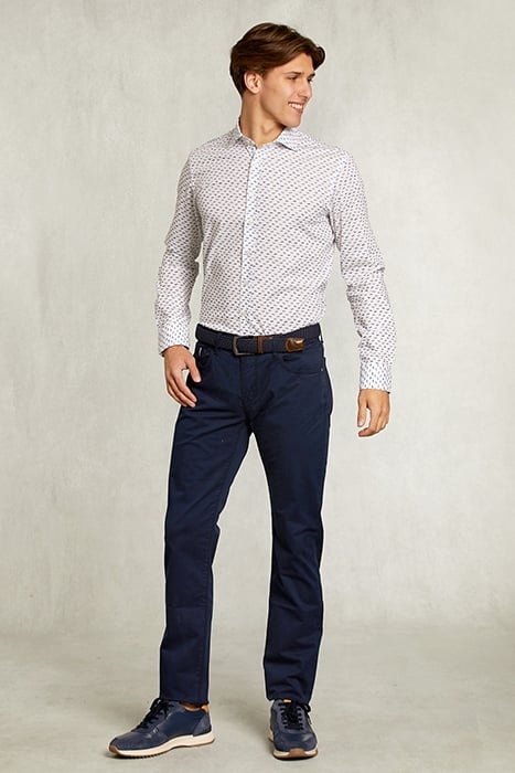 SLIM FIT FANTASY SHIRT BLUE/WHITE WHITE 3