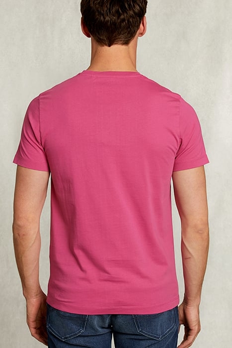 NORMAL FIT BASIC T-SHIRT IN AMARANTH PINK 2