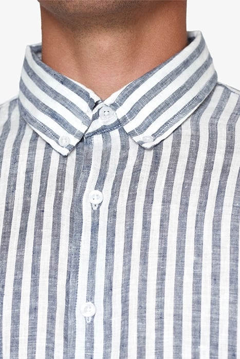 GREGSI LINEN STRIPE BLUE CAPTAIN 6