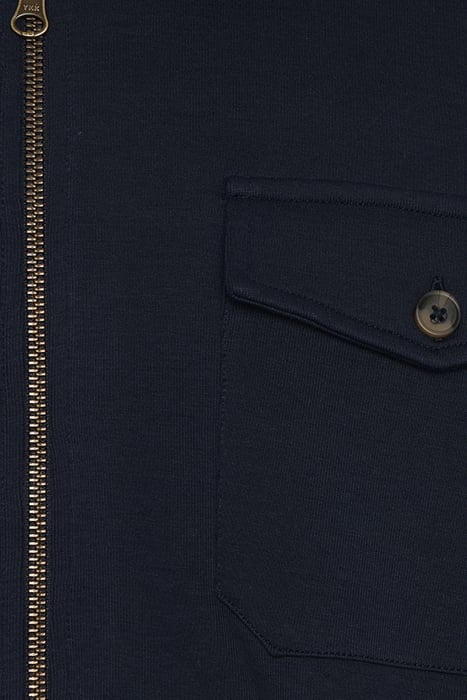 BERTLESI ZIP OVERSHIRT DEEP MARINE 3