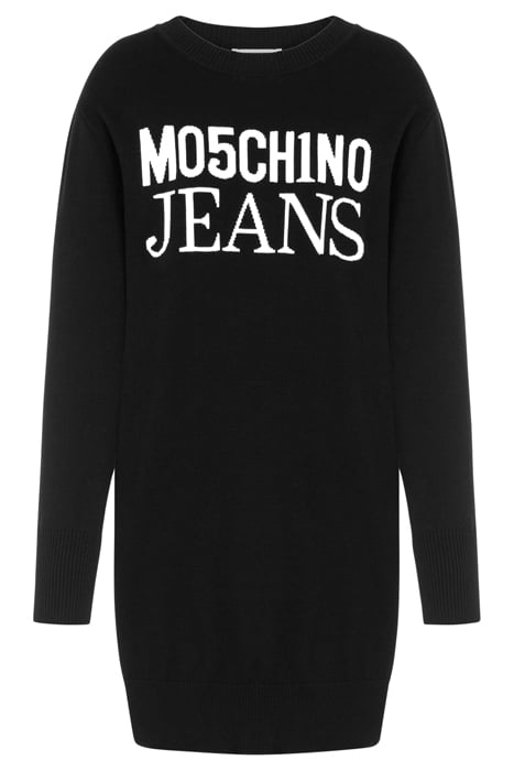 JACQUARD LOGO KNIT DRESS BLACK 3