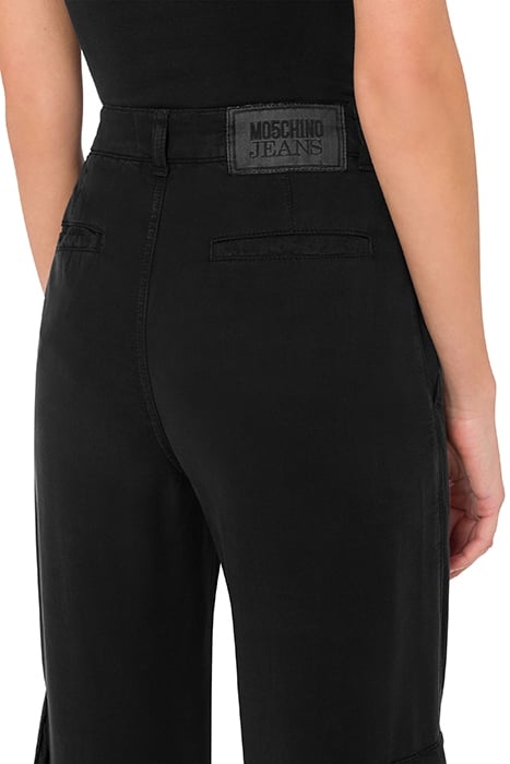 BLACK LYOCELL PANTS BLACK 4