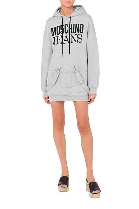 SWEATSHIRT DRESS GREY 1