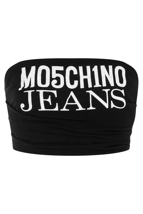 LOGO PRINT CROP TOP BLACK 3