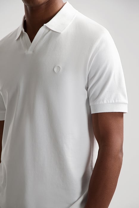 DS_BOWIE V- NECK POLO WHITE WHITE 4