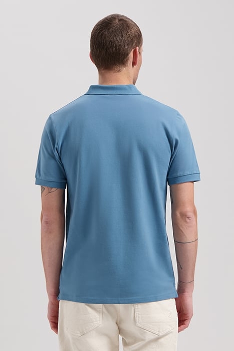 DS_BOWIE V- NECK POLO AEGEAN BLUE AEGEAN BLUE 2