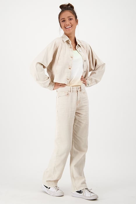 GIRLS VIRGINIA DENIM JACKET DUSTY SAND 1