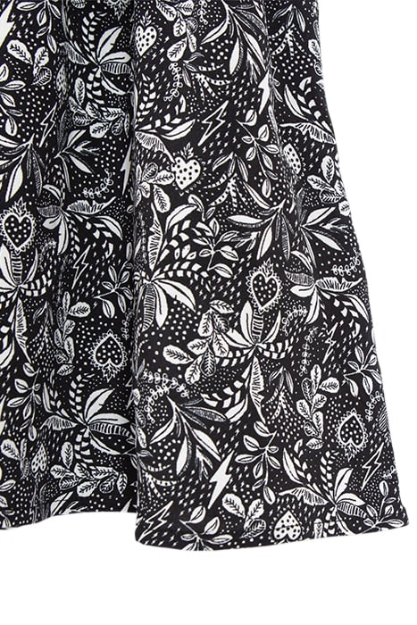 GIRL’S BLACK LENZING™ ECOVERO™ DRESS, ROCK JUNGLE PRINT 4