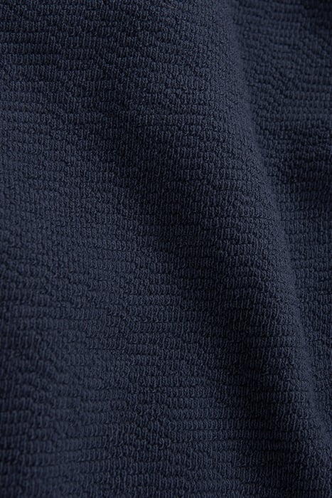 GIRLS' NAVY ORGANIC COTTON KNIT TROUSERS WITH BELT TO TIE 6