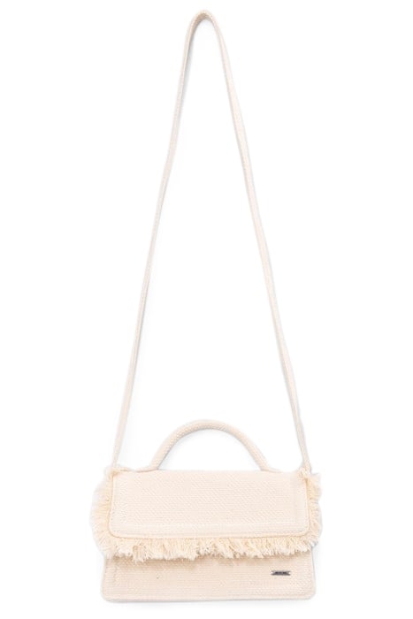 GIRLS’ ECRU MINI HANDBAG WITH FRINGED FLAP 3