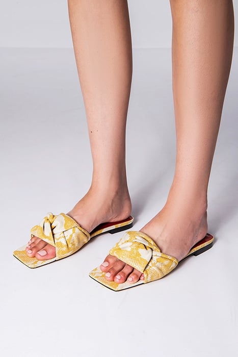 LIMA SAFFRON SNAKE PRINT LEATHER SAFFRON 2