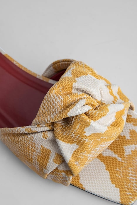 LIMA SAFFRON SNAKE PRINT LEATHER SAFFRON 5