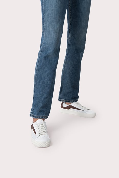 RODINA WHITE AND TABAC GRAINED LEATHER WHITE AND TABAC 2