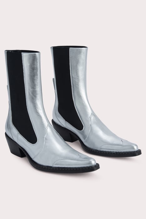 OTIS SILVER METALLIC LEATHER SILVER 3